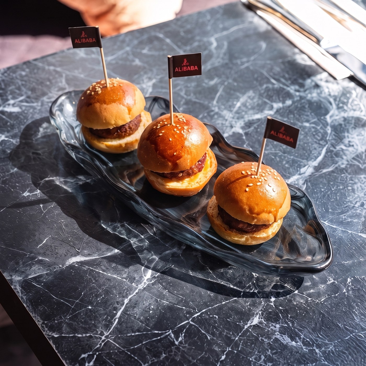 Alibaba Acı Burger Üçlü 120Gr
