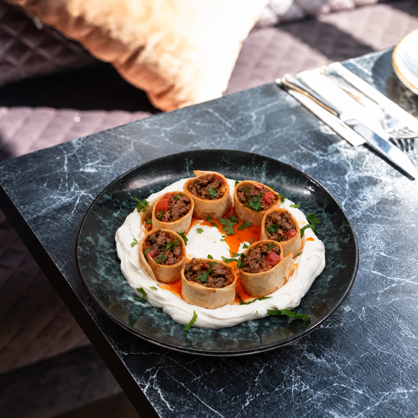 Yoğurtlu Et Tantuni
